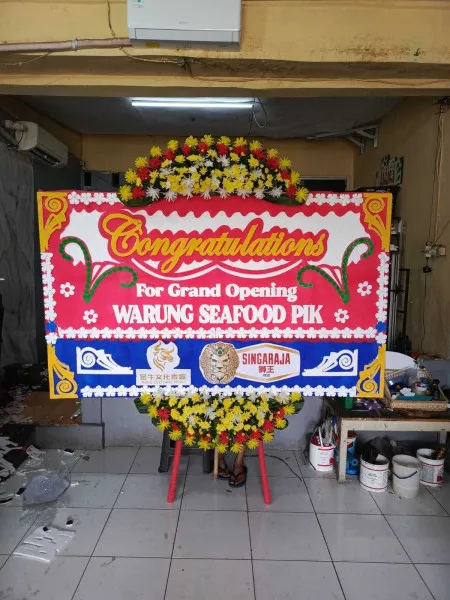 Papan Bunga Ucapan Selamat Manglid Cibitung